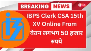 IBPS Clerk CSA 15th XV Online Form 2025 (10277 Post)