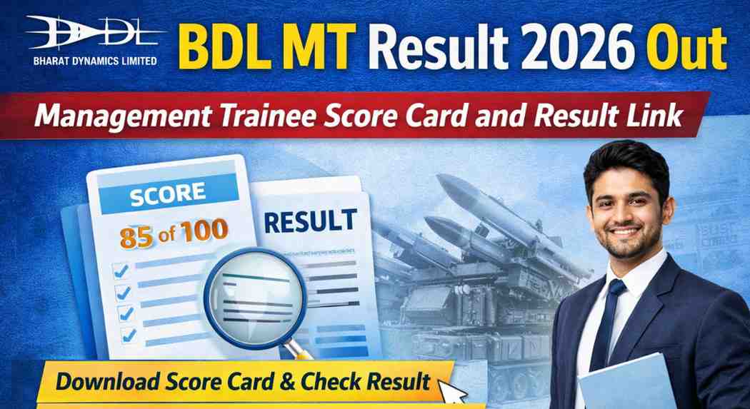 BDL MT Result 2026 Out