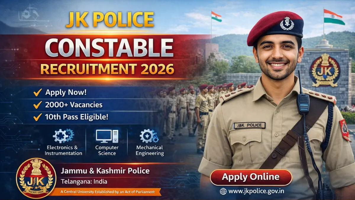 JKSSB Constable Recruitment 2026