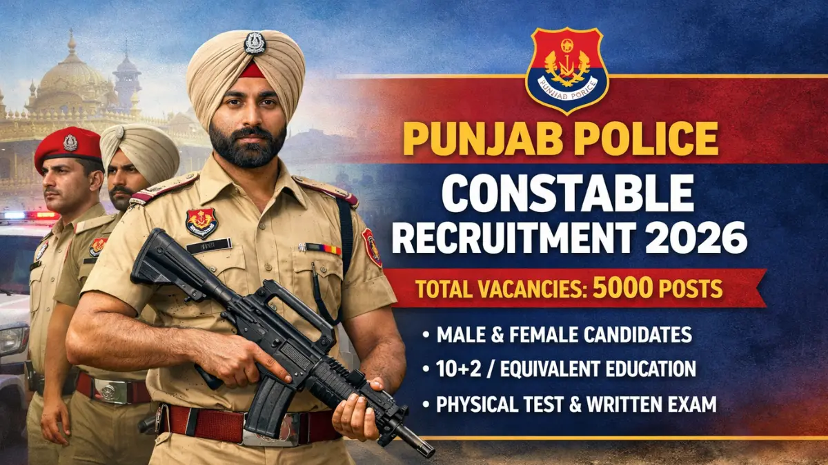 Punjab Police Constable Recruitment 2026